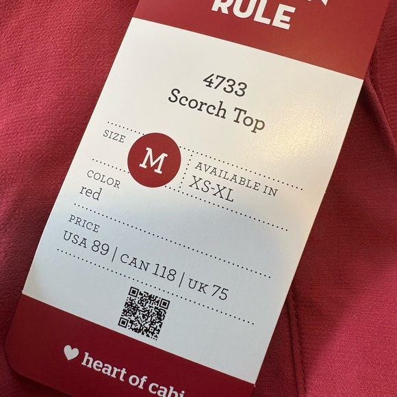 Cabi NWT Scorch Top Wine Red Sleeveless Heart of Cabi Line for Under Blazer M - Picture 8 of 10